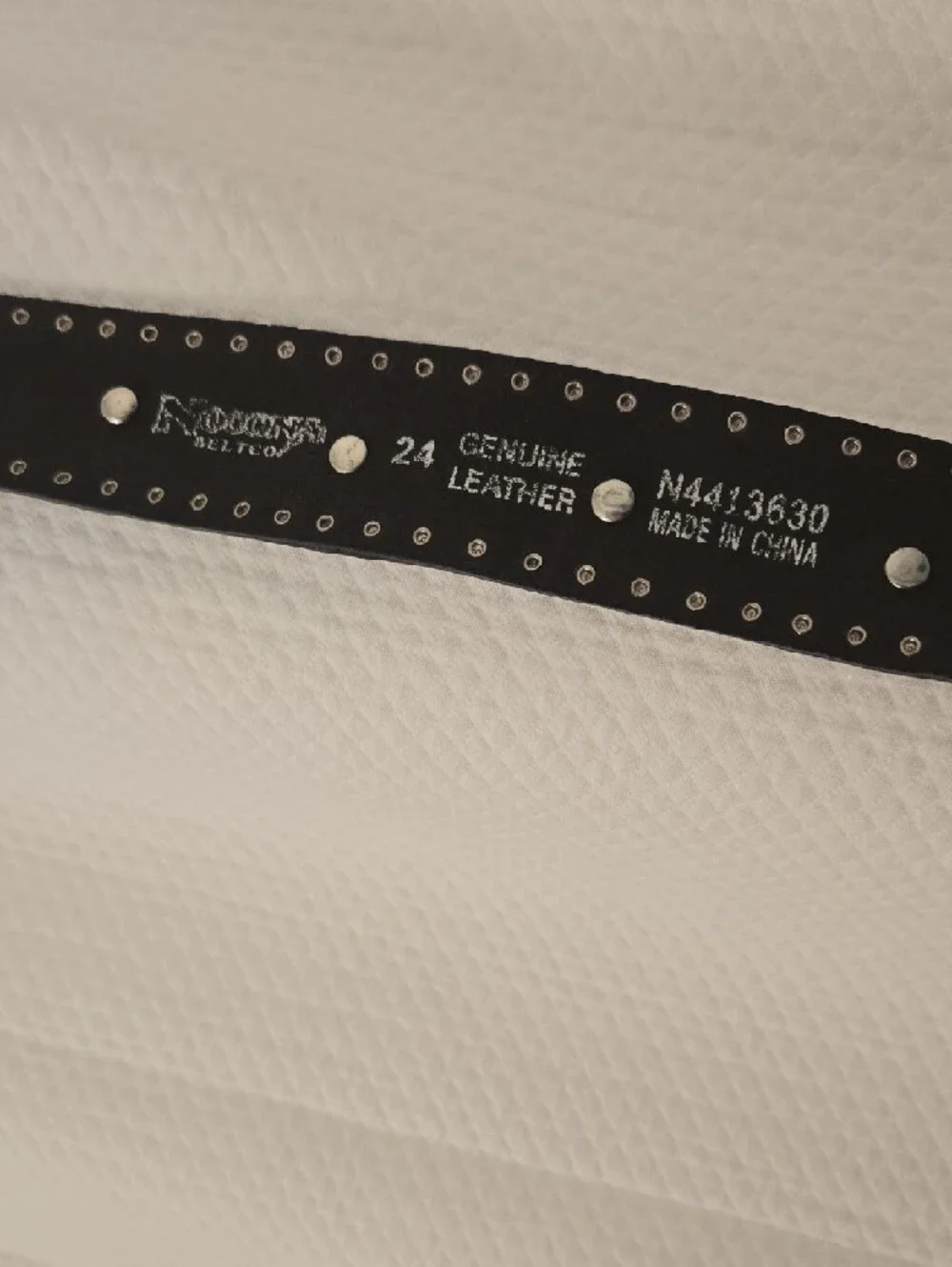 Vintage Girls Black Studded Heart & Cross Kids Belt